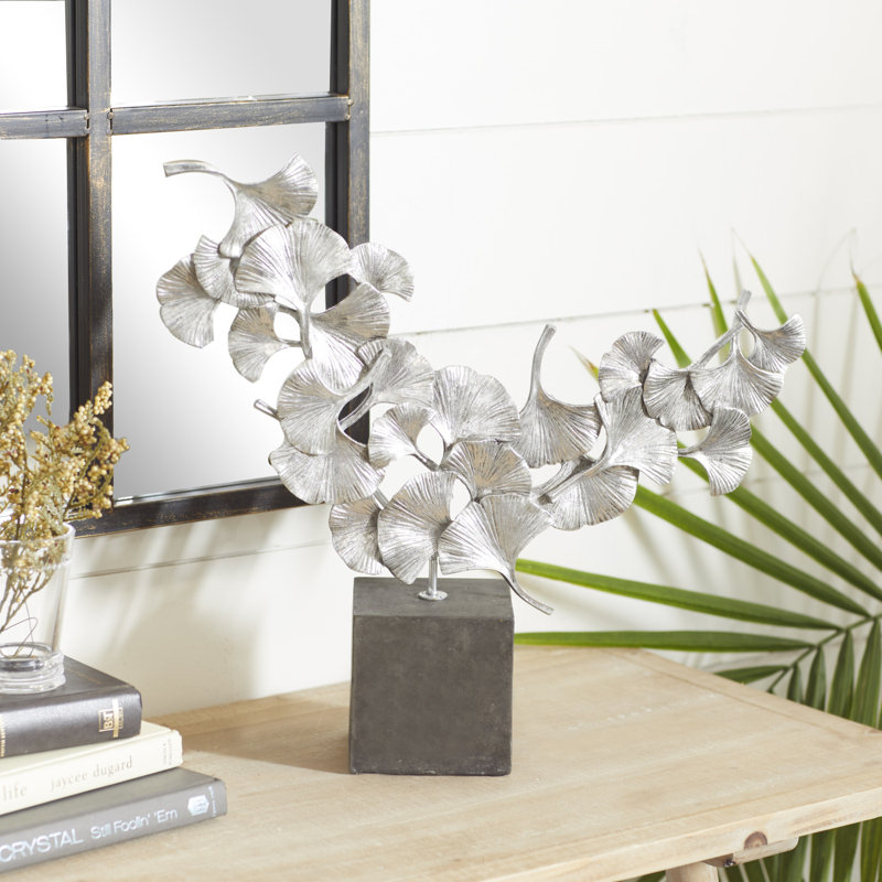 CosmoLiving by Cosmopolitan Silver Polystone Sculpture & Reviews Wayfair